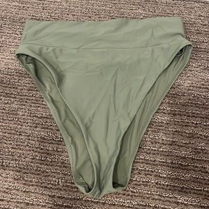 Aerie green high rise swimsuit bottoms